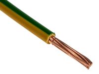 20147721 Prysmian 6491X Series Green/Yellow 10 mm² Hook Up Wire, 7/1.35 mm, 100m,