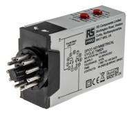 178-5022 RS PRO Plug In Timer Relay, 12 → 240V ac/dc, 0.1 s → 100days, 2-Function, DPDT