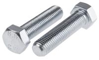 276-364 RS PRO Bright Zinc Plated Steel, Hex Bolt, M20 x 80mm