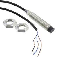 e2b-m12ln08-wp-c1-2m Omron Inductive Threaded Barrel Proximity Sensor, M12, 8 mm Detection, NPN NO, 10 → 30 V dc