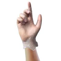 gs0062 Unigloves Clear Powder-Free Vinyl Disposable Gloves, Size 7, Small, 100 per Pack