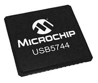 usb5744-i2g Microchip USB5744-I/2G, USB Controller, 5Gbit/s, USB 3.1, 1.2 V, 3.3 V, 56-Pin SQFN
