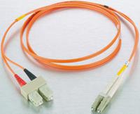 536-7184 RS PRO LC to SC Duplex Multi Mode OM2 Fibre Optic Cable, 50/125μm, Orange, 5m