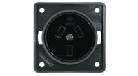 962582505 Berker 962 Black Plug Socket, 10A