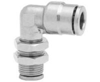 100490600 Norgren PNEUFIT 10 Series Straight Threaded Adaptor, Push In 6 mm to Push In 6 mm, Threaded-to-Tube Connection Style