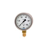 9876758 WIKA NPT 1/2 Analogue Pressure Gauge 0bar Bottom Entry 100mm Outside Diameter