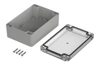 07415106-xm-151006-g-7035 Bopla Euromas X Series Light Grey Polycarbonate Enclosure, IP66, IP68, IK07, Clear Lid, 150 x 100 x 60mm
