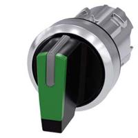3su1052-2bl40-0aa0 Siemens SIRIUS ACT 3SU10 Series 3 Position Selector Switch Head, 22mm Cutout, Green Handle