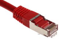 411-205 RS PRO, 3m Cat6, Red RJ45 to Male RJ45 Male, S/FTP Shielded, Terminated PVC Sheath