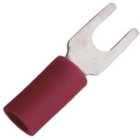 v125-ys4a JST Crimp Spade Connector, 0.2mm² to 1.65mm², 22AWG to 16AWG, 4mm Stud Size Vinyl, Red