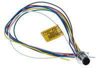 1200845096 Brad from Molex Male 8 way M12 to 8 way Free End Circular Connector, 0.3 m