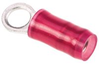 36149 TE Connectivity, PIDG Insulated Ring Terminal, M3.5 Stud Size, 0.26mm² to 1.65mm² Wire Size, Red