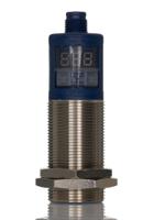 mic130iutc Microsonic Ultrasonic Threaded Barrel Proximity Sensor, M30, 2 m Detection 0-10 V/4-20 mA, 9 → 30 V dc