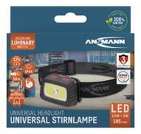 1600-0198 Ansmann LED HD200B Head Torch 185lm, 50 m Range