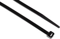 233-471 RS PRO Cable Tie, 203mm x 4.6 mm, Black Nylon, Pk-100