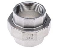 499-3697 RS PRO Stainless Steel Pipe Fitting, Straight Decagon Union, Female G 1-1/2in x Female G 1-1/2in