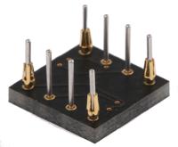 w13028rc Winslow Straight Through Hole Mount 1.27 mm, 2.54 mm Pitch IC Socket Adapter, 8 Pin Female QFN to 8 Pin Male DIP