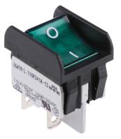 2641lp2a23321l110v3 APEM Illuminated DPST, On-Off Rocker Switch Panel Mount