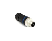 pxppam12fim04astpg9 Bulgin Circular Connector, 4 Contacts, Panel, M12 Connector, Plug, Male, IP67, Buccaneer M12 Series