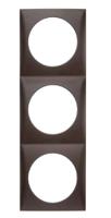 918192511 Berker Brown 3 Gang Light Switch Cover
