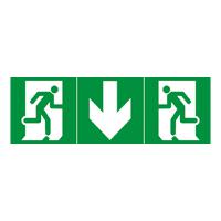 0-612-00 Legrand Adhesive Pre-Printed Adhesive Label-Emergency Route-