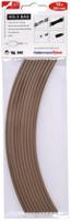 308-30314-his-3-bag-31-po-x-bn HellermannTyton Heat Shrink Tubing, Brown 3mm Sleeve Dia. x 200mm Length 3:1 Ratio, HIS-3 BAG Series
