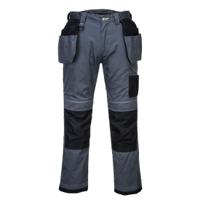 t602zbr46 Portwest PW3 Unisex's Black, Grey 35% Cotton, 65% Polyester (Titanmill Plus), Size 46 Waist Size 46 in W
