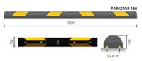 parkstop180j Viso Rubber Parking Stop