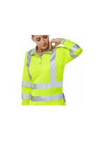 p702-24 PULSAR P702 Yellow Women Hi Vis Polo Shirt, 47 → 49in