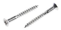 483-3129 RS PRO Pozidriv Countersunk Stainless Steel Wood Screw, A2 304, 3.5mm Thread, 30mm Length