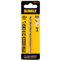 dt20521-qz DeWALT DT205 Series HSS Twist Drill Bit for Metal, 5.5mm Diameter