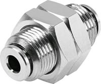 npqh-h-q4-e-p10 Festo Bulkhead Tube-to-Tube Adaptor, Push In 4 mm to Push In 4 mm, Tube-to-Tube Connection Style, 578299