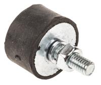 2515ve18-60 FIBET Cylindrical M6 Anti Vibration Mount, Male Buffer Foot with 79.2kg Compression Load