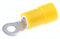 613-9334 RS PRO Insulated Ring Terminal, M3 Stud Size, 4mm² to 6mm² Wire Size, Yellow