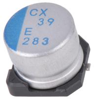 pcx1e390mcl1gs Nichicon 39μF Surface Mount Polymer Capacitor, 25V dc