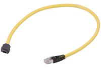33480653830015 HARTING, 1.5m Cat6a, Yellow Type A Chinese Plug to Male RJ45 Male, None, Terminated PVC Sheath