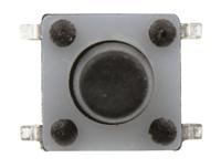 2-1825910-7 TE Connectivity Black Button Tactile Switch, SPST 50 mA @ 24 V dc 9.4mm Through Hole