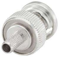 51s107-108n5 Rosenberger BNC Series, Plug Cable Mount BNC Connector, 50Ω, Crimp Termination, Straight Body