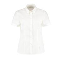 kk701w-12 Kustom Kit KK701 White Cotton, Polyester Work Shirt, UK 34in, EU 102cm