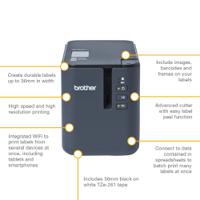 ptp900wc Brother PTP900WC Label Printer, 36mm Max Label Width