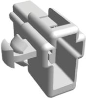 172383-1 TE Connectivity, FASTON .250 2 Way Nylon Crimp Terminal Housing, Natural