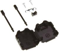 mhdppk25-b-k MH Connectors MHDPPK-SLIM Series Polyamide D Sub Backshell, 25 Way, Strain Relief
