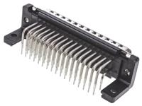 09665227801 Harting D-Sub Standard 50 Way Right Angle Through Hole D-sub Connector Plug, 2.76mm Pitch, with Boardlocks, M3 Threaded