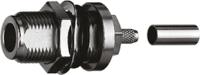 j01021h0089 Telegartner, Jack Panel Mount N Connector, 50Ω, Solder Termination, Straight Body