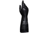 34450009 Mapa ULTRANEO 450 Black Natural Latex, Polychloroprene Work Gloves, Size 9