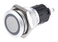 82-45511134 EAO 82 Series Illuminated Push Button Switch, Momentary, Panel Mount, 16mm Cutout, SPDT, Green LED, 250V, IP65, IP67