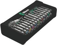 05004019001 Wera 28-Piece Imperial 1/4 in Standard Socket/Bit Set with Ratchet, 6 point; Hex Bit; Phillips Bit; Pozidriv Bit; Torx