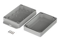 07818126-xt-181206-wl-7035 Bopla Euromas X Series Light Grey ABS Enclosure, IP66, IP68, IK07, Flanged, Light Grey Lid, 179.9 x 119.9 x 60.2mm