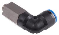 qsll-g14-12 Festo QS Series Elbow Threaded Adaptor, G 1/4 Male to Push In 12 mm, Threaded-to-Tube Connection Style, 132596