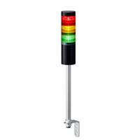 145-714 RS PRO Amber, Green, Red Signal Tower, 3 Lights, 24 V dc, Pole Mount
